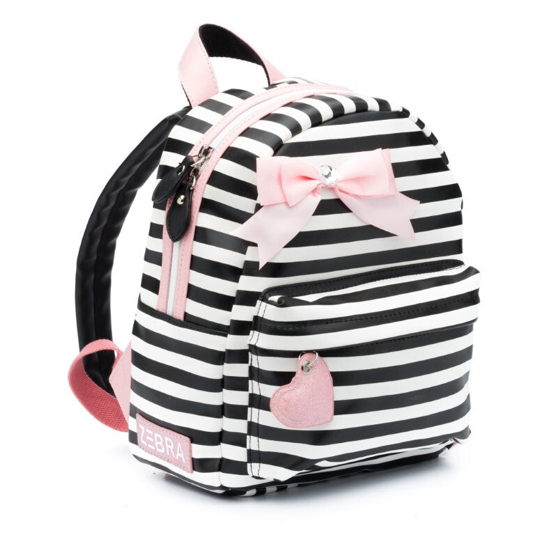 Zebra Backpack Girls (S) - Stripes Pink