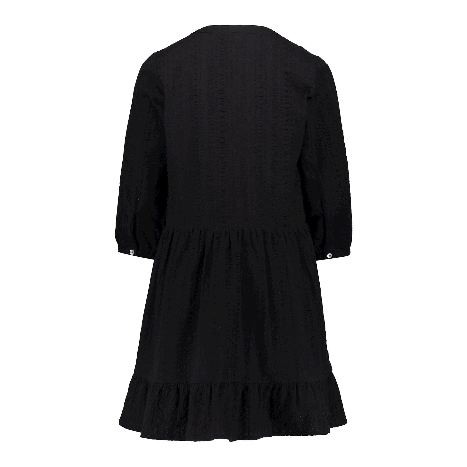 Meisjes Dress seersucker van Geisha in de kleur Black in maat 176.