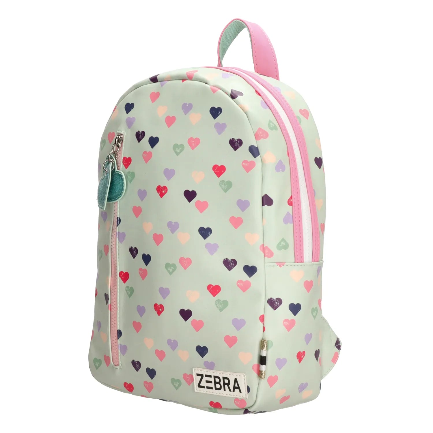 Zebra Rugzak (M) - Girls Hearts - Mint