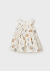 Mayoral Polka dot muslin dress