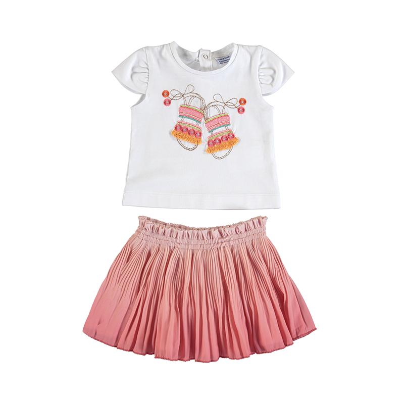 Mayoral Set: skirt + t-shirt