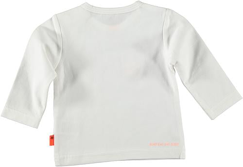 Baby Jongens Shirt Longsleeve Loved van B.E.S.S. in de kleur White in maat 68.