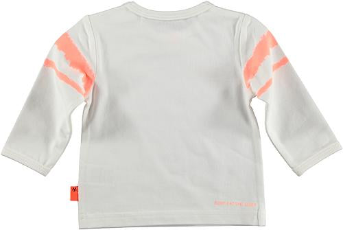 Baby Jongens Shirt Longsleeve Hello Ladies van B.E.S.S. in de kleur White in maat 68.