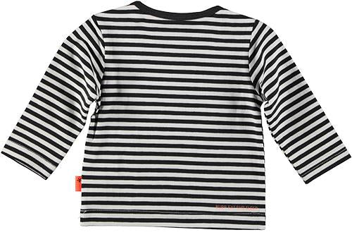 Baby Jongens Shirt Longsleeve Striped BESS van B.E.S.S. in de kleur White in maat 68.