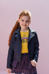 Looxs Revol. Biker jacket imi leather blue