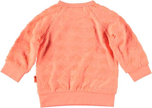Baby Jongens Sweater Stars Little Dreamer van B.E.S.S. in de kleur Coral in maat 68.