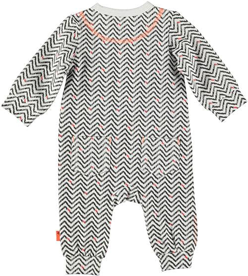 Baby Jongens Suit AOP Zigzag van B.E.S.S. in de kleur White in maat 68.