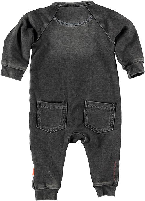 Baby Jongens Suit Jogdenim van B.E.S.S. in de kleur Grey Denim in maat 68.