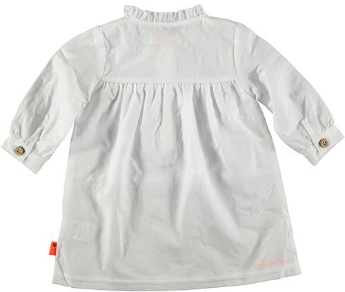 Baby Meisjes Dress Embroidery van B.E.S.S. in de kleur White in maat 68.
