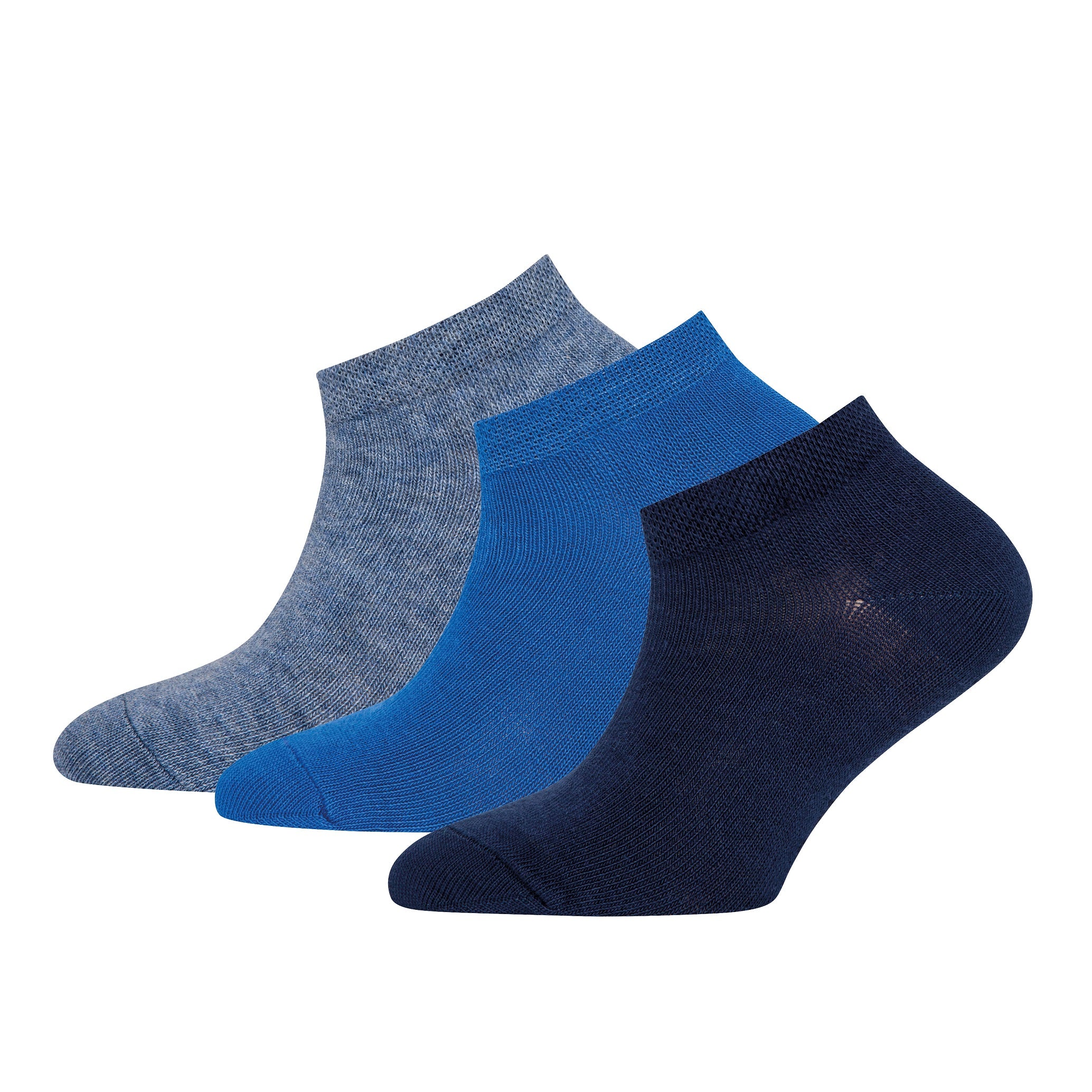 Ewers Sneaker socks blue 3-pack