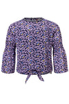 Meisjes Girls Blouse Flare Sleeve van Looxs in de kleur 'Flower Ao in maat 164.