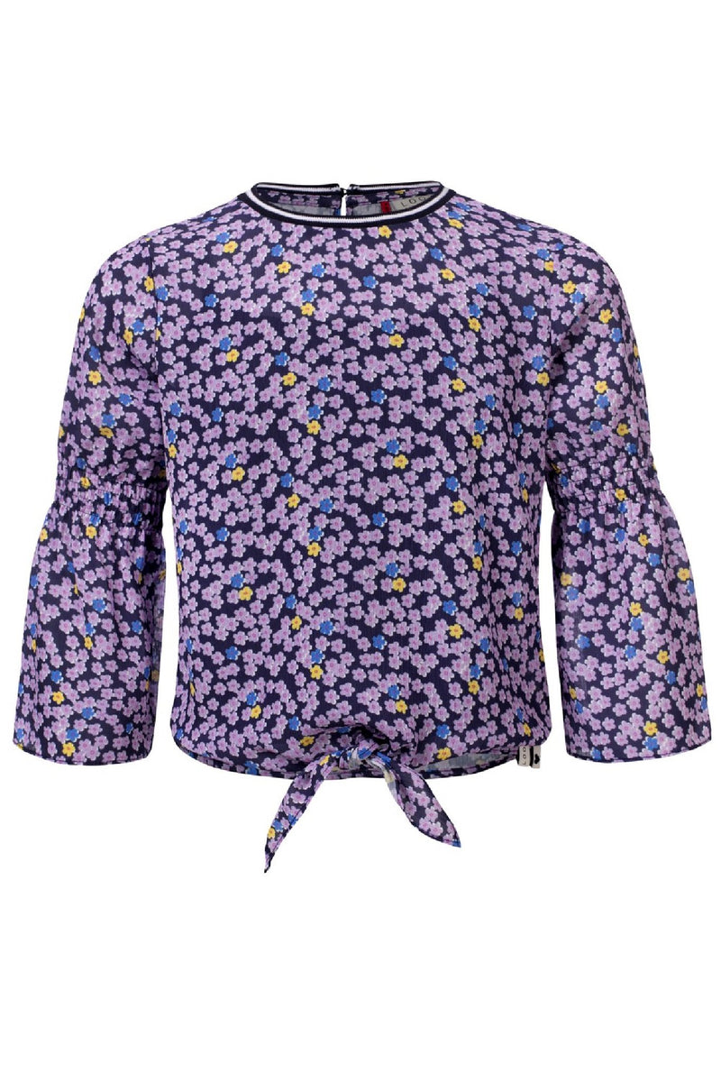 Meisjes Girls Blouse Flare Sleeve van Looxs in de kleur 'Flower Ao in maat 164.