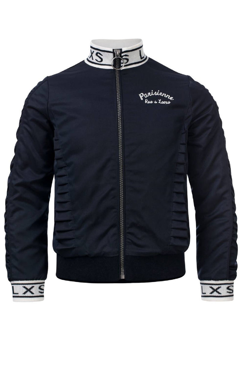 Meisjes Girls Jacket With Lxs Rib van Looxs in de kleur Navy in maat 164.