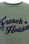 Meisjes Girls T-Shirt With Knot van Looxs in de kleur Laurel in maat 164.