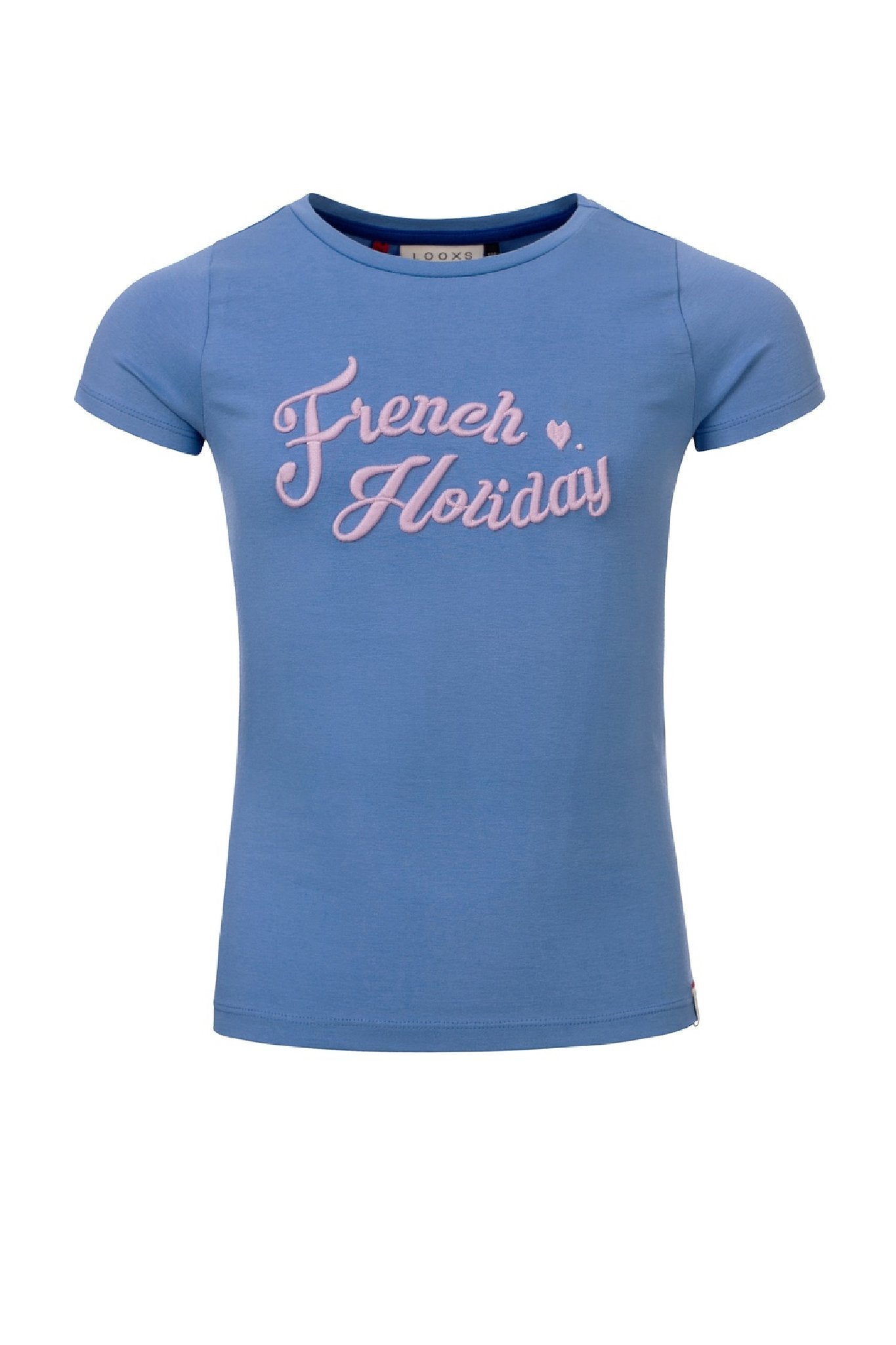 Meisjes Girls T-Shirt S/S van Looxs in de kleur Heaven in maat 164.