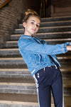 Meisjes Girls Sweat Pants van Looxs in de kleur Navy in maat 164.