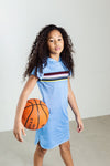 Meisjes Girls Hoody Sweat Dress van Looxs in de kleur Heaven in maat 164.