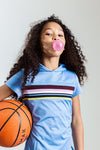 Meisjes Girls Hoody Sweat Dress van Looxs in de kleur Heaven in maat 164.
