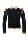 Meisjes Cardigan van Little Looxs in de kleur Navy in maat 128.