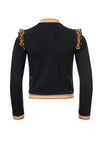 Meisjes Cardigan van Little Looxs in de kleur Navy in maat 128.