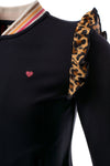 Meisjes Cardigan van Little Looxs in de kleur Navy in maat 128.