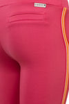 Meisjes Sporty Sweat Pants van Little Looxs in de kleur Raspberry in maat 128.