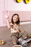 Meisjes Culotte van Little Looxs in de kleur Jaguar in maat 128.