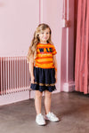 Meisjes 3 Layered Skirt van Little Looxs in de kleur Navy in maat 128.