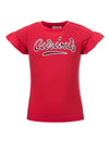 Meisjes Girls T-shirt s/s van Looxs in de kleur Rose in maat 164.
