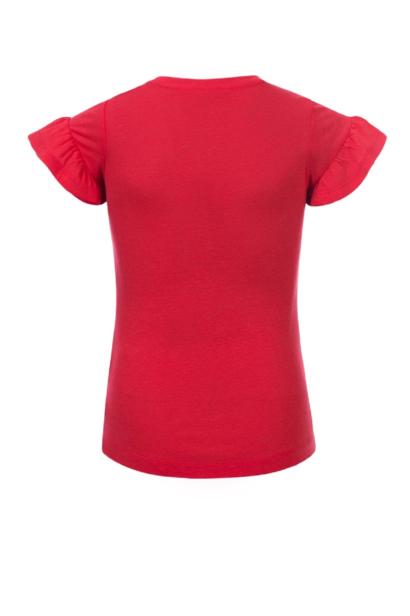 Meisjes Girls T-shirt s/s van Looxs in de kleur Rose in maat 164.
