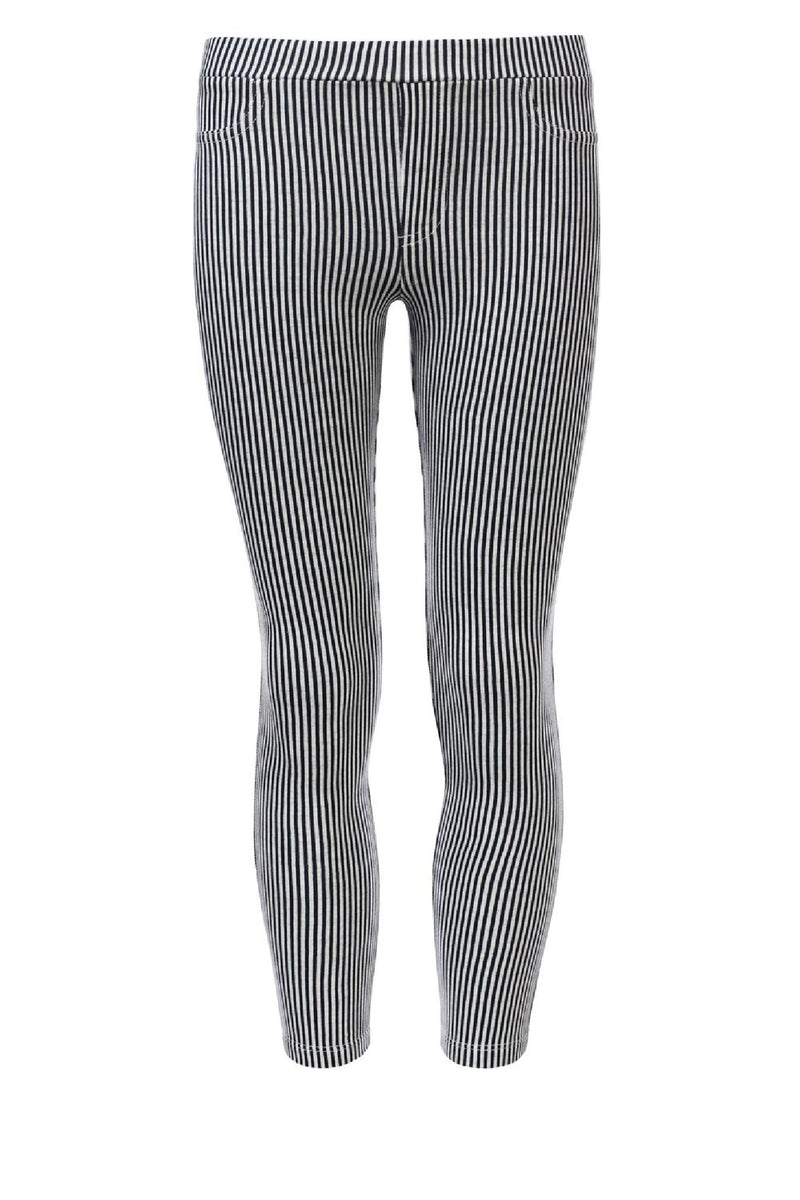 Meisjes Girls skinny tregging van Looxs in de kleur Mini Stripe in maat 164.