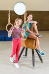 Meisjes Girls skinny sweat pants van Looxs in de kleur Rose in maat 164.