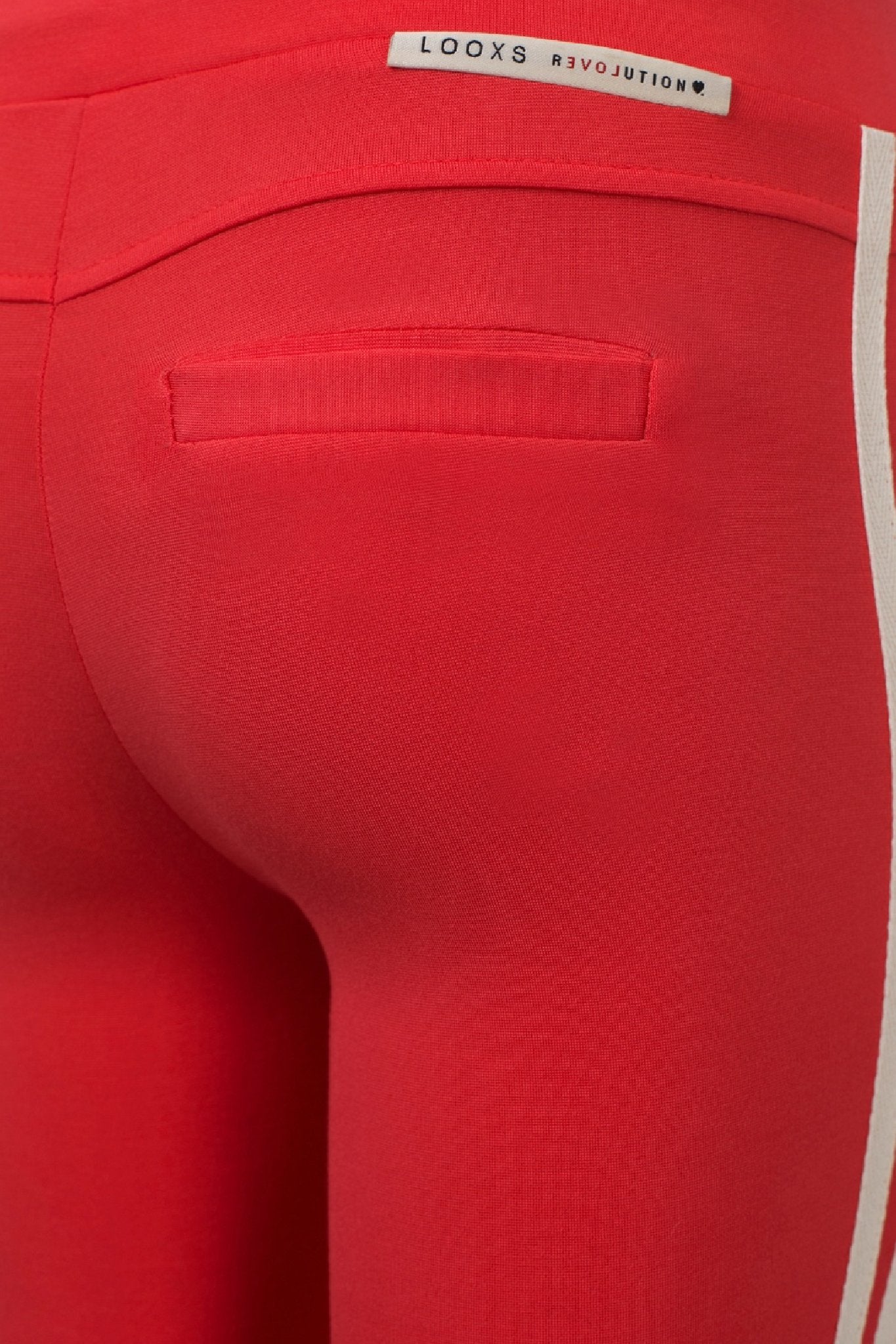 Meisjes Girls skinny sweat pants van Looxs in de kleur Rose in maat 164.