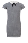Meisjes Girls dress with woven co van Looxs in de kleur Mini Stripe in maat 164.