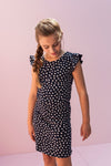 Meisjes Girls dress van Looxs in de kleur Dots Ao in maat 164.