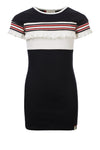 Meisjes Girls rib dress van Looxs in de kleur Navy in maat 164.