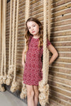 Meisjes Girls maxi dress van Looxs in de kleur Pink Panther in maat 164.