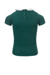 Meisjes Little collar t-shirt s.s van LOOXS Little in de kleur Palm in maat 128.