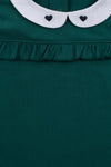 Meisjes Little collar t-shirt s.s van LOOXS Little in de kleur Palm in maat 128.