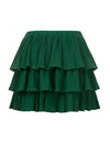 Meisjes Little woven 3 layered skirt van LOOXS Little in de kleur Palm in maat 128.