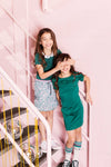 Meisjes Little woven  skirt ruffl van LOOXS Little in de kleur Bardot Stripe Y/D in maat 128.