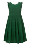 Meisjes Little woven long dress van LOOXS Little in de kleur Palm in maat 128.