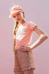 Meisjes Girls T-shirt van Looxs Revol. in de kleur Morganite in maat 164.