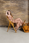 Meisjes Girls maxi dress van Looxs Revol. in de kleur Coral in maat 164.