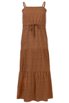 Meisjes Girls maxi dress van Looxs Revol. in de kleur Coral in maat 164.