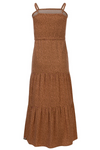 Meisjes Girls maxi dress van Looxs Revol. in de kleur Coral in maat 164.