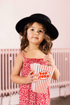 Meisjes Little woven long dress van Little Looxs in de kleur Floral Ao in maat 128.