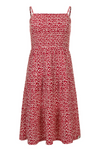 Meisjes Little woven long dress van Little Looxs in de kleur Floral Ao in maat 128.