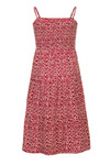 Meisjes Little woven long dress van Little Looxs in de kleur Floral Ao in maat 128.