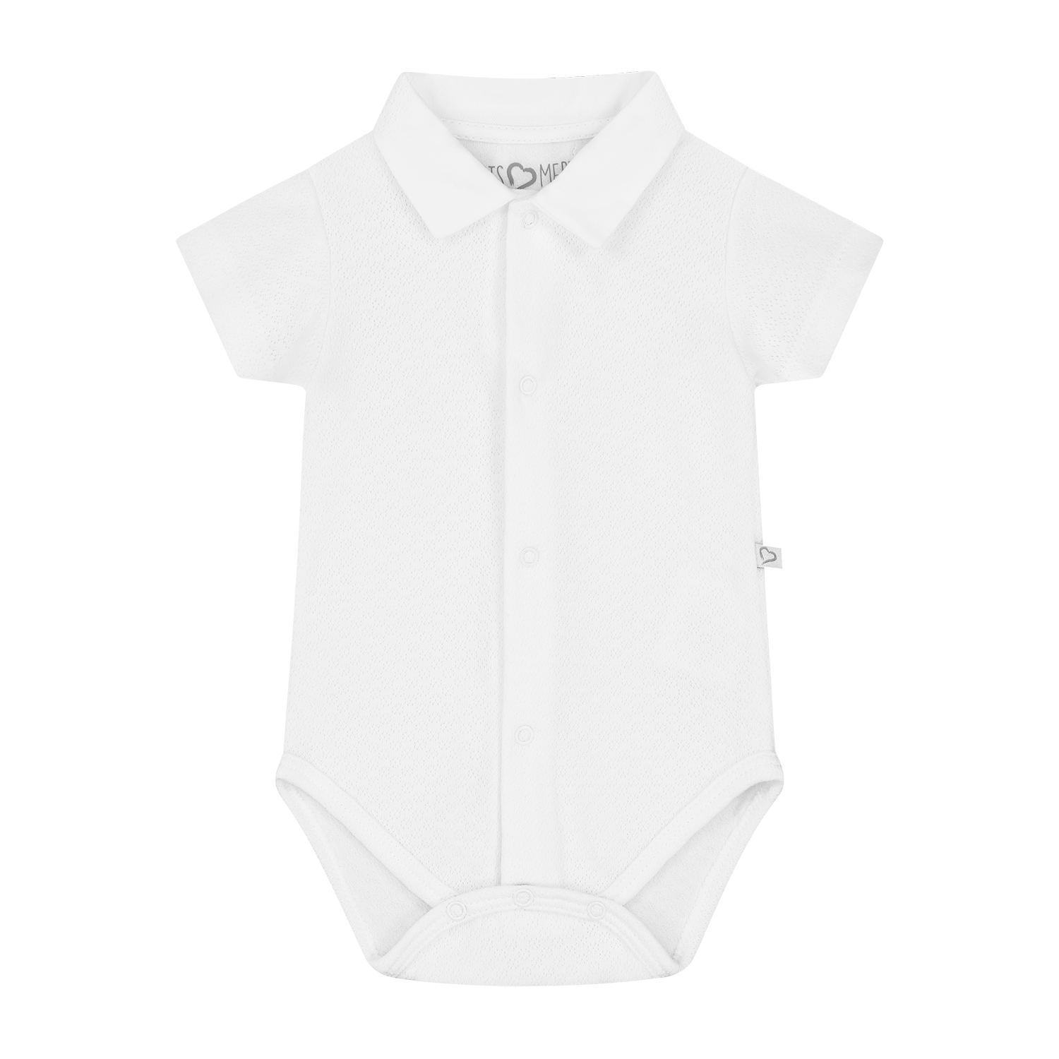 Mats&Merthe Romper korte mouw met kraagje Newborn